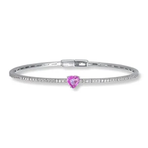 Diamantarmring safir