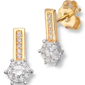 Diamantørepynt sammensatt 0,32ct