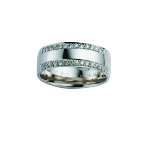 Diamantring 0,30 ct. hvitt gull