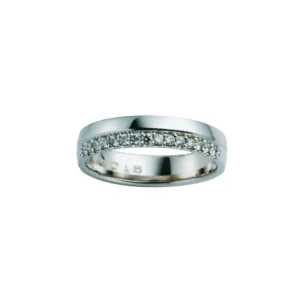 Diamantring 0,15 ct. hvitt gull